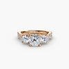 Three-Stone with Pavé Band 2