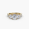 Three-Stone with Pavé Band 2