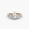 Three-Stone with Pavé Band 2