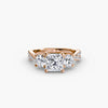 Three-Stone with Pavé Band 2