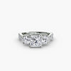 Three-Stone with Pavé Band 2