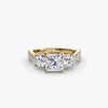 Three-Stone with Pavé Band 2