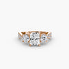 Three-Stone with Pavé Band 2