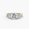 Three-Stone with Pavé Band 2
