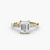 Solitaire with Shoulder Accents