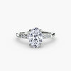 Solitaire with Shoulder Accents