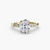 Solitaire with Shoulder Accents