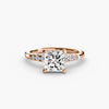 Solitaire with Shoulder Accents