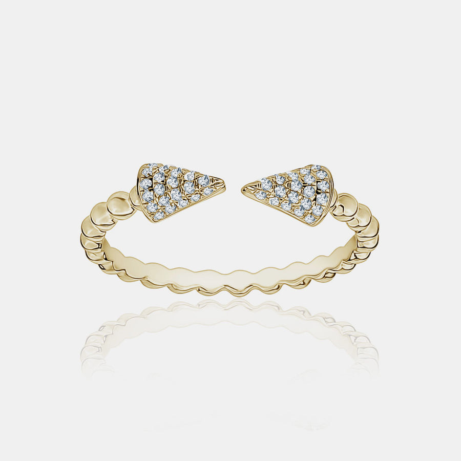  Bague de Griffe en Diamants