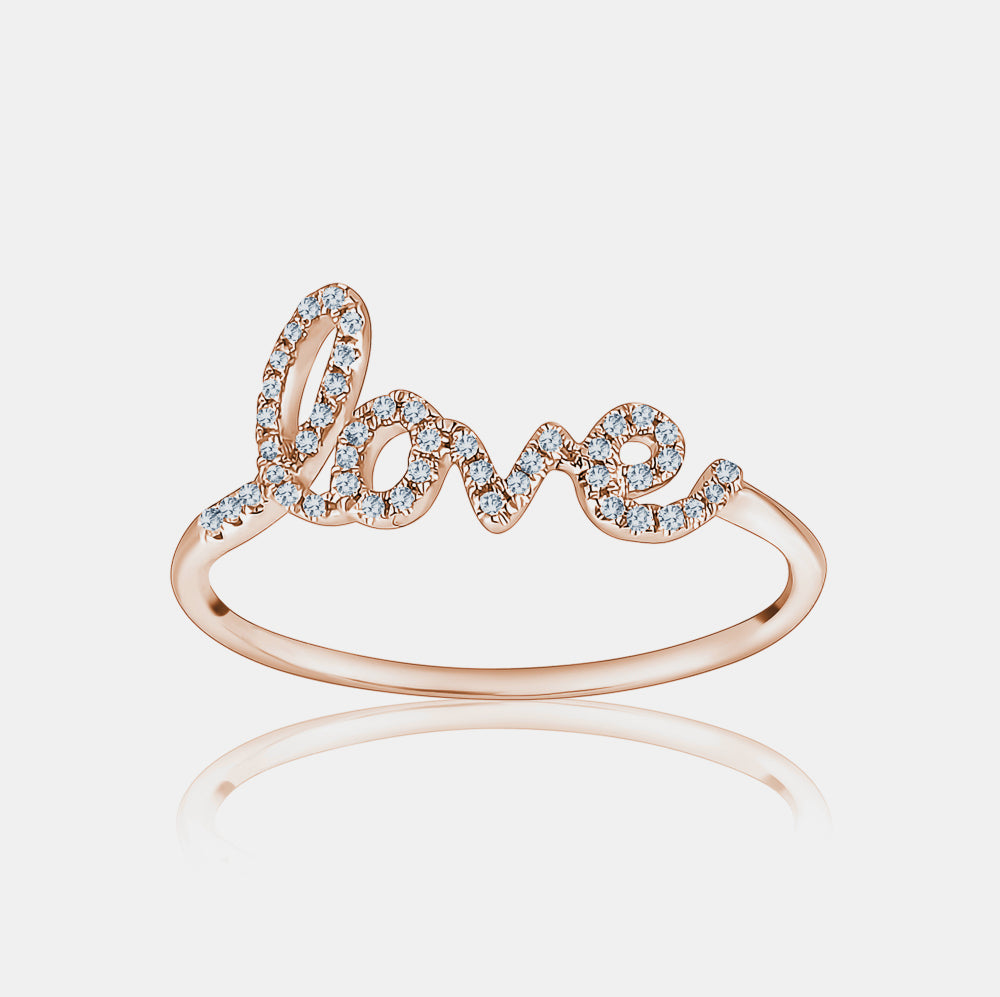 Diamond Love Ring