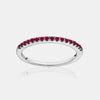 Bague Rubis Pavé Empilable
