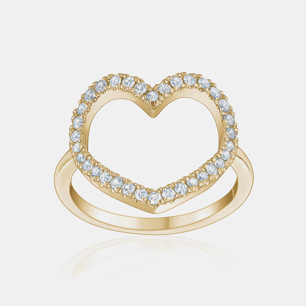 Diamond Jumbo Heart Ring