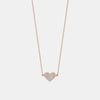 Collier ﻿à Un Coeur ﻿Pavé