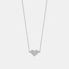Collier ﻿à Un Coeur ﻿Pavé