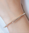 Bracelet demi-baguette demi-cercle