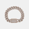 Iced Out Miami Cuban Link Bracelet with Box Lock