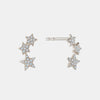 Boucles d'Oreilles d'Étoile en Diamant