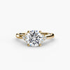 Solitaire with Cluster Shoulders