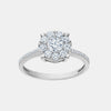 Bague de fiançailles halo