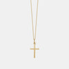 Collier à croix texturée