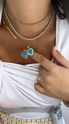 pendentif médaillon en forme de coeur