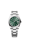 Rolex Datejust Mint green Stick Dial Oystersteel 36mm 126200/2026