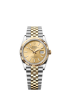 Rolex Datejust Two-Tone Yellow Champagne Dial Jubilee Bracelet 36mm 126233/2022