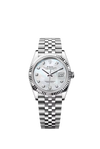 Rolex Datejust 36mm Oystersteel and MOP & Diamond Dial on Jubliee 126234/2025