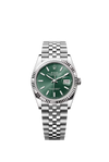 Rolex Datejust 36mm Mint Green Stick on Jubliee with Fluted Bezel 126234/2023