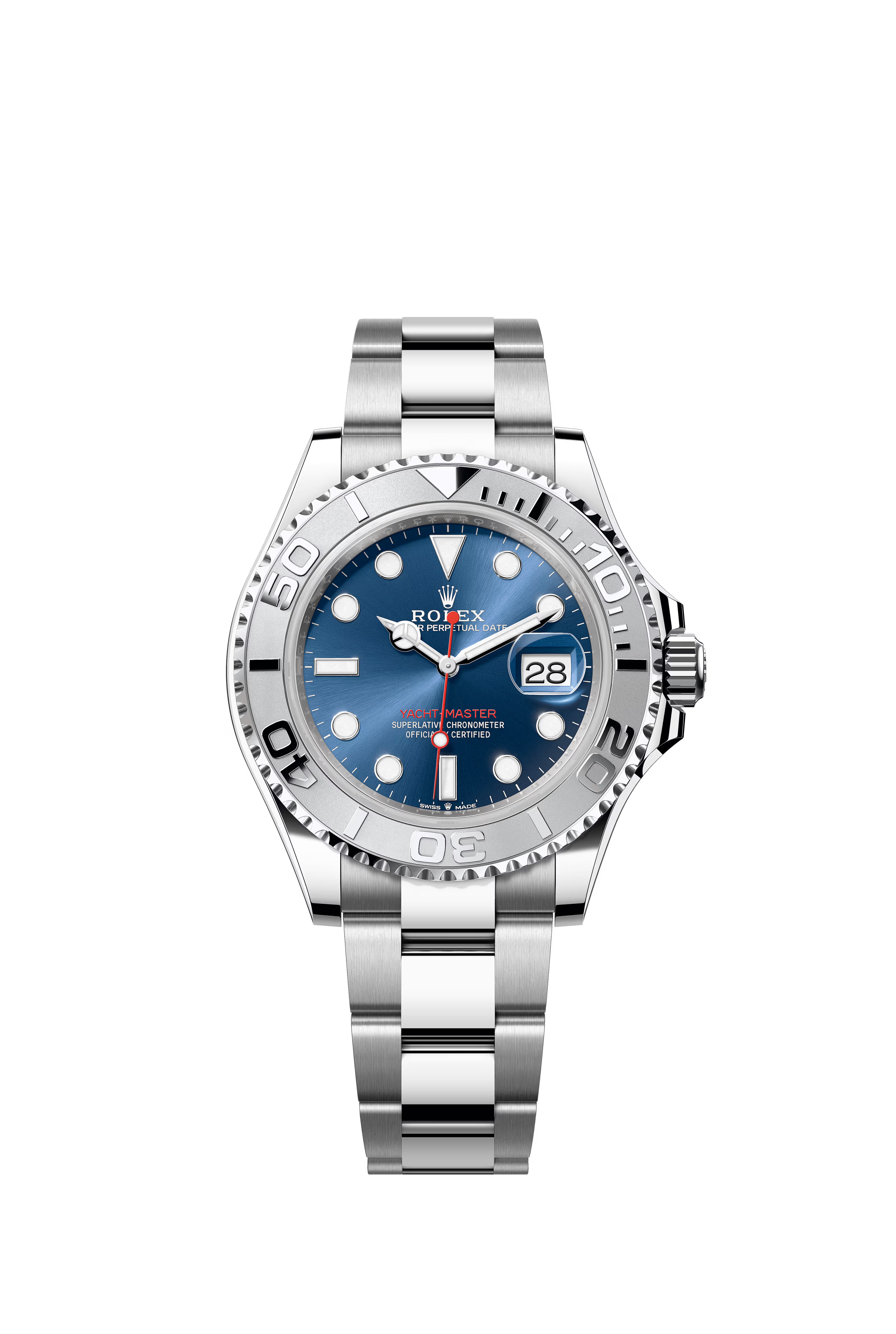 Rolex Yacht-Master Stainless Steel Blue Dial Platinum Bezel Oyster Bracelet 40mm 126622/2026