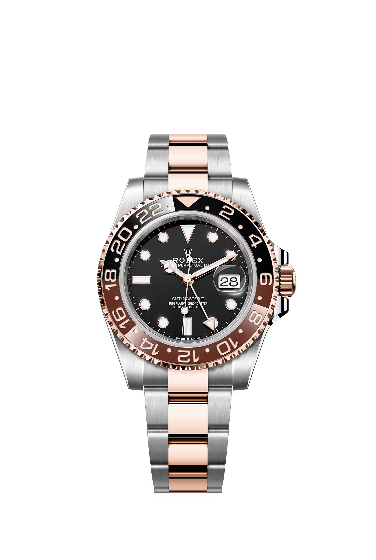 Rolex 40mm "Rootbeer" GMT Master II Oystersteel & Everose 2023/126710BLNR