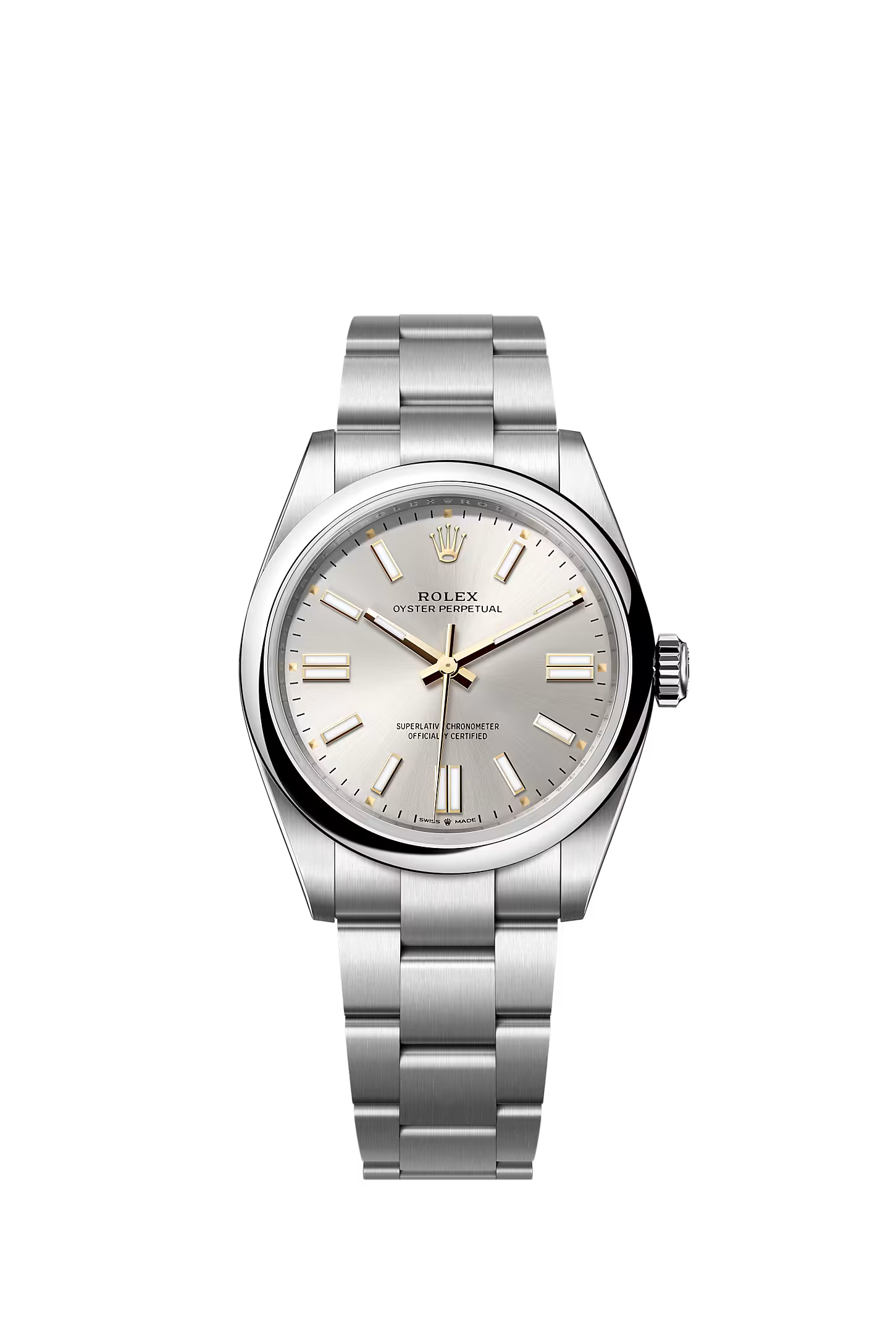 Rolex Oyster Perpetual 41mm Oystersteel with a Silver dial on Oyster bracelet 124300/2024