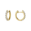 Huggies en forme de U en diamant