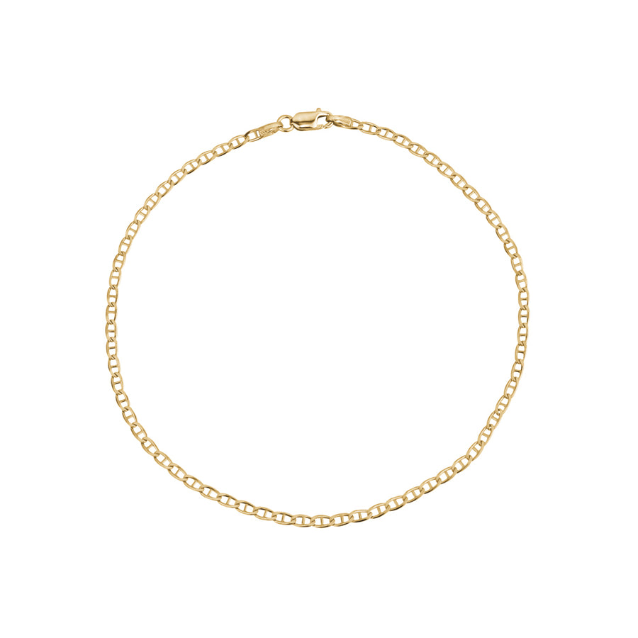 Bracelet de cheville en câble d'or