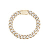 Bracelet cubain bicolore creux de Miami