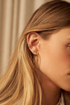 Clous d'oreilles XO en diamant