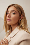 Boucles d'oreilles anneaux torsadés