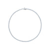 0.10ct Three Prong Natural Diamond Tennis Necklace