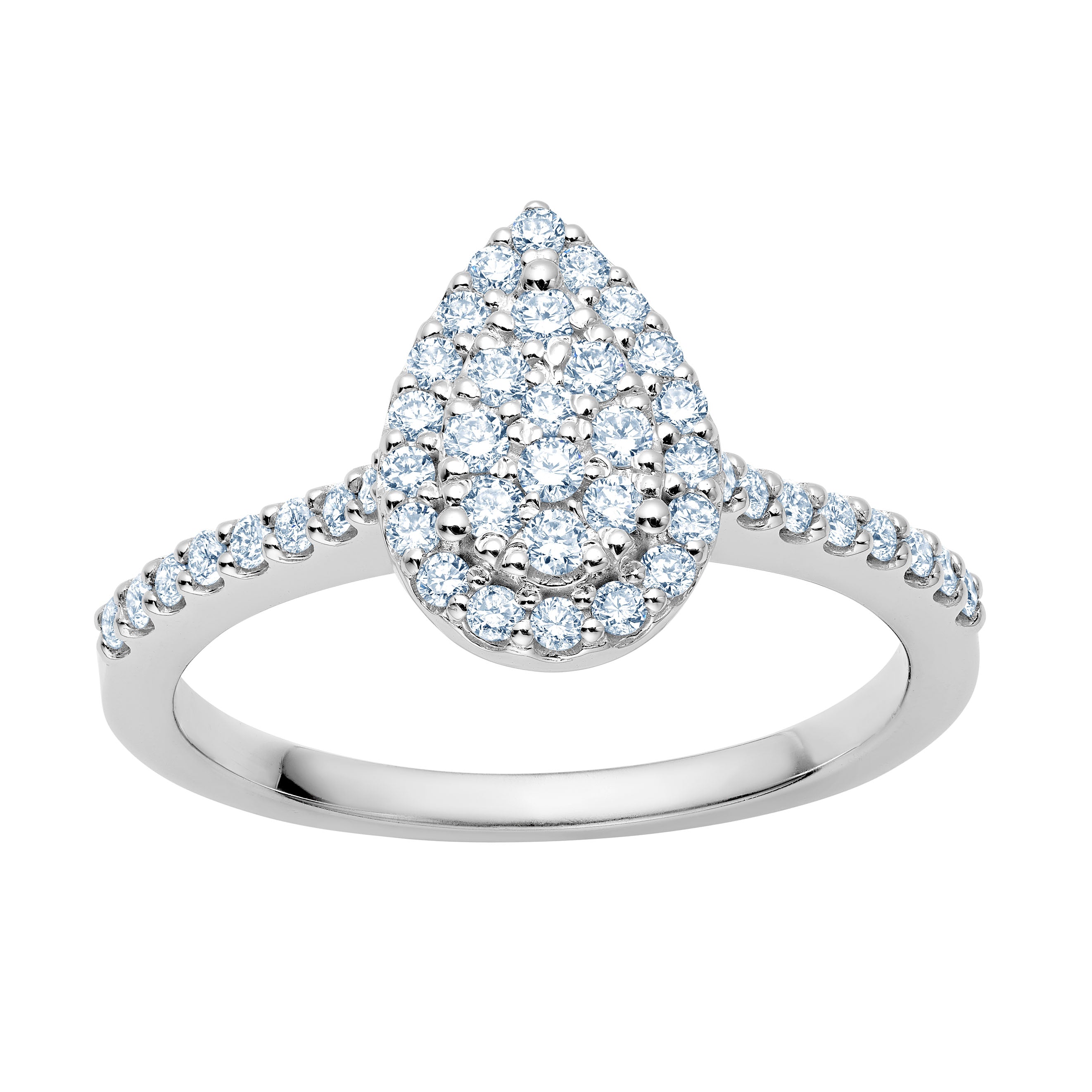 Cluster Diamond Pear Shape