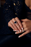Bague de Cœur Géant Miroir en Diamant