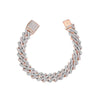 Bracelet à maillons bicolores
