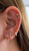 Boucles d'Oreilles Épingle en Diamant