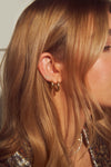 Clous d'oreilles XO en diamant