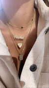 Collier avec Nom Pavé 