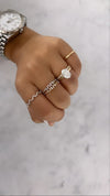 Bague Zig Zag avec Diamants