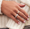 Bague avec Diamant Pendant 