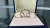 Bague en diamant en forme de U 0,05ct