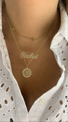 Collier du zodiaque à bordure de diamants