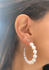 Boucles d'orreile anneaux en perles graduées