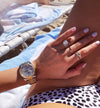 Bague avec Diamant Pendant 